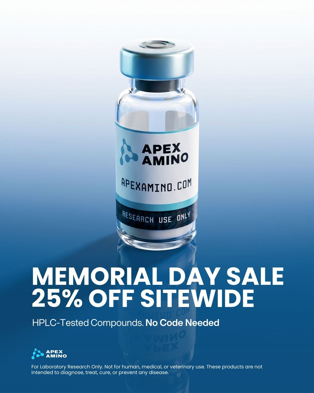Apex Amino ad creative — Memorial Day · 25% off