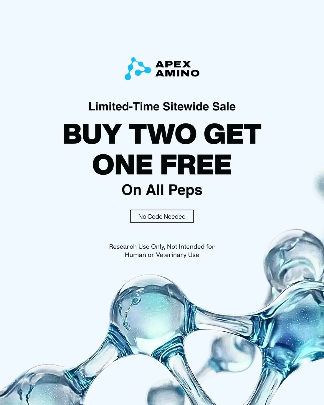 Apex Amino ad creative — Buy 2 get 1 free