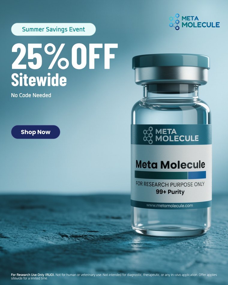 Meta Molecule ad creative — Seasonal sale · 25% off sitewide