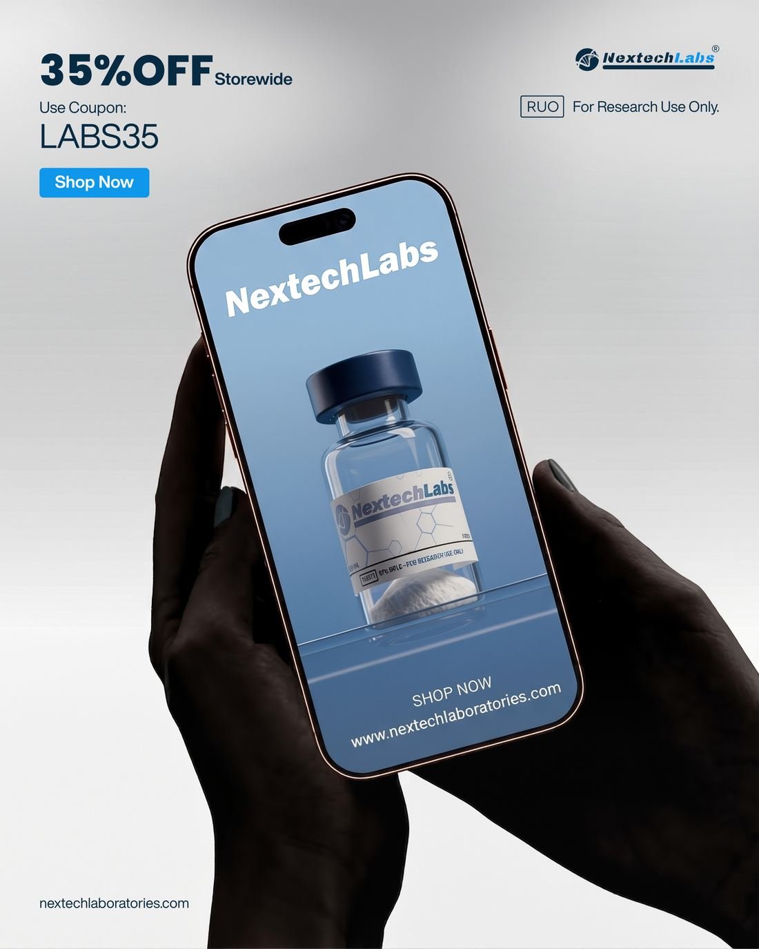 Nextech Labs ad creative — Storewide · 35% off mobile