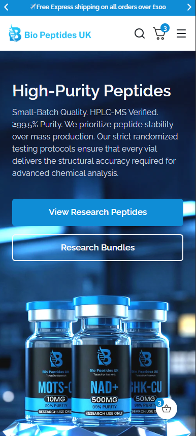 Bio Peptides UK mobile